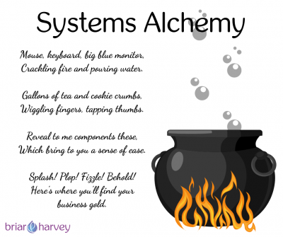 a cauldron and spell