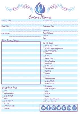 content planner
