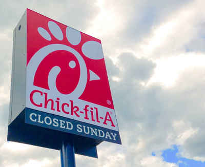 Chik-fil-A is closed on Sunday